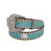 Floral Carving Turquoise Belt -Women Fashion BT182
