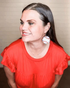 Baseball Gem Earrings -Women Fashion BaseballGemEarring3