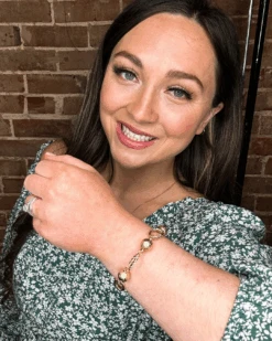 Bead And Oval Bracelet