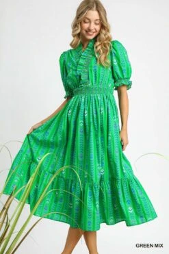 Ruffle Smocked Dress