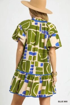 Abstract Bubble Dress -Women Fashion C4912 zj