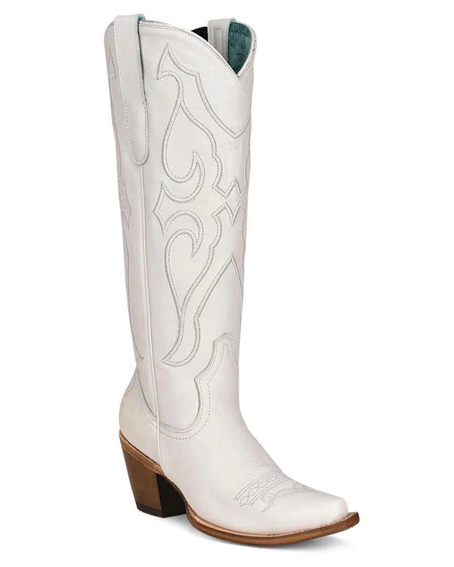 Corral Boots Tall White Pattern And Inlay Boot 3 Corral Boots Tall White Pattern And Inlay Boot