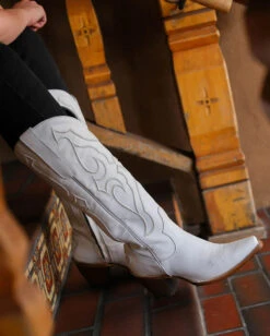 Corral Boots Tall White Pattern And Inlay Boot 9 Corral Boots Tall White Pattern And Inlay Boot -Women Fashion CORLIFE 0002 IMG 8259 jpg