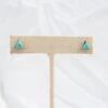 Turquoise Triangle Stud Earrings 1 Turquoise Triangle Stud Earrings -Women Fashion CopyofE753Trianglepostearring