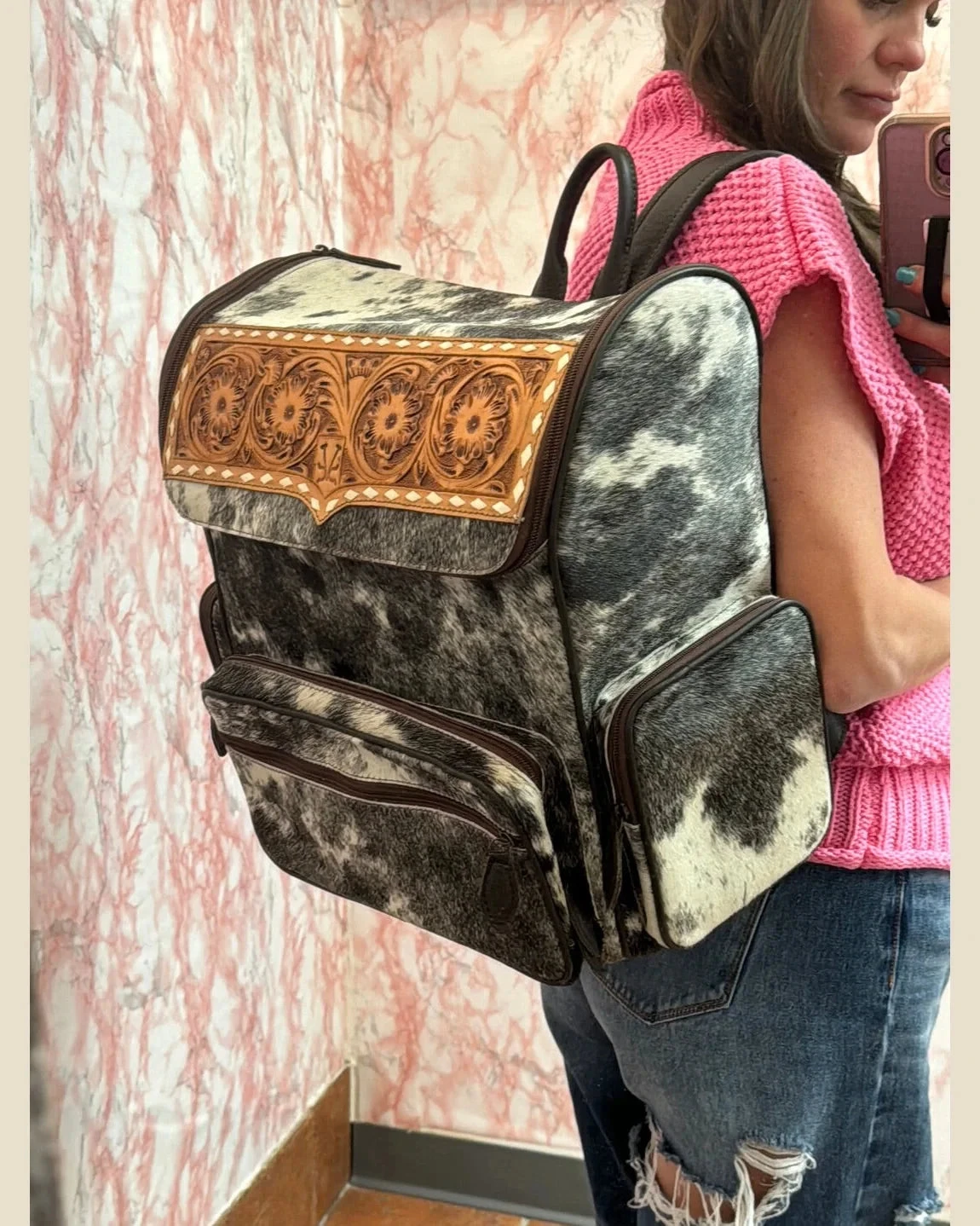 Cowhide Backpack 3 Cowhide Backpack