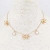 Bow Charm Necklace -Women Fashion DON7570GD