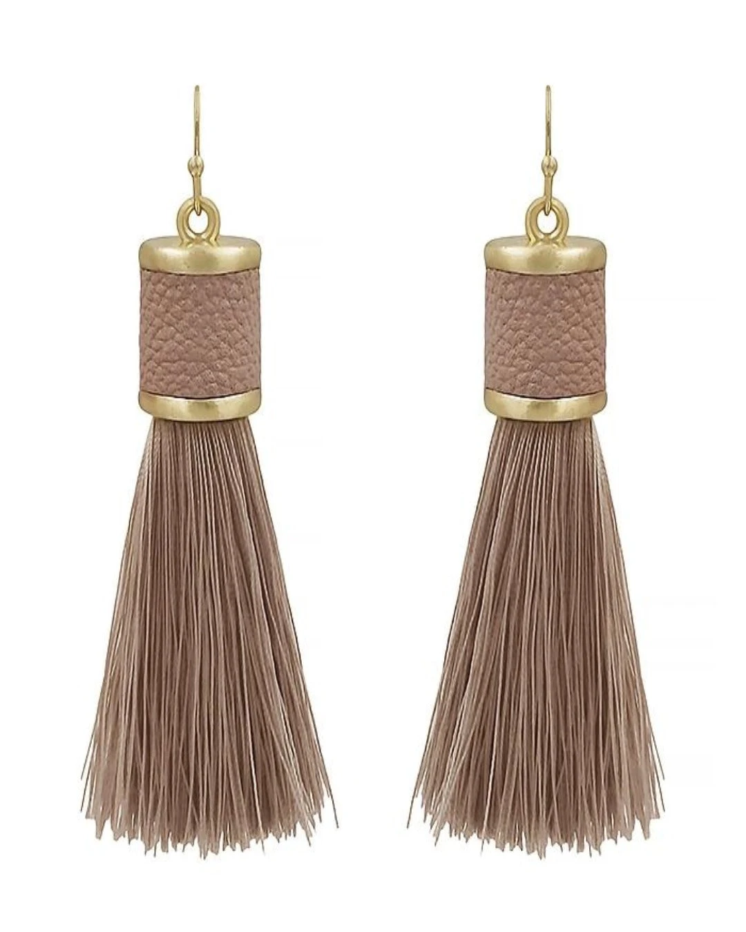 Leather Tassel Earring 6 Leather Tassel Earring - Image 4