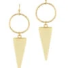 Triangle Gold Circle Earrings -Women Fashion E 2499N CE3256NAT 2T dc21f967 576e 4b56 a12d 9e792b6c34bb