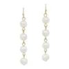 Drop Freshwater Pearl Earrings 2 Drop Freshwater Pearl Earrings -Women Fashion E 2913PL TE1298CRM GD 2T