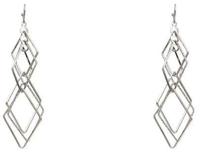 Layered Diamond Earring 3 Layered Diamond Earring