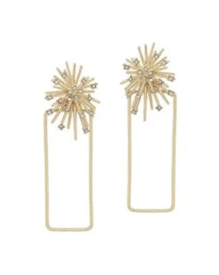 Rhinestone Starburst Earrings