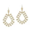 Gold Geometric Diamond Shape Earrings 1 Gold Geometric Diamond Shape Earrings -Women Fashion E 3126G EME2970MG WG 2T