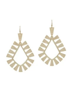 Gold Geometric Diamond Shape Earrings