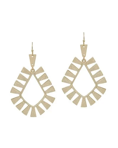 Gold Geometric Diamond Shape Earrings 3 Gold Geometric Diamond Shape Earrings