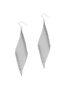 Mesh Diamond Shape Earrings