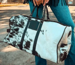 Corral Boots Fur Duffle Bag