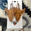 Bandana Cow Skull Leather Earrings -Women Fashion E3DD9638 234F 42C1 9825 A5034F5A899B