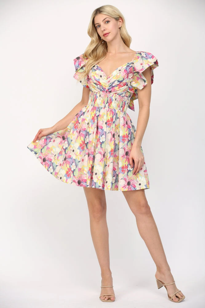 Pleated Mini Dress 5 Pleated Mini Dress - Image 4