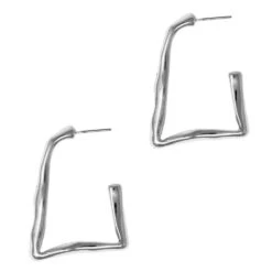 Hammered Square Earrings
