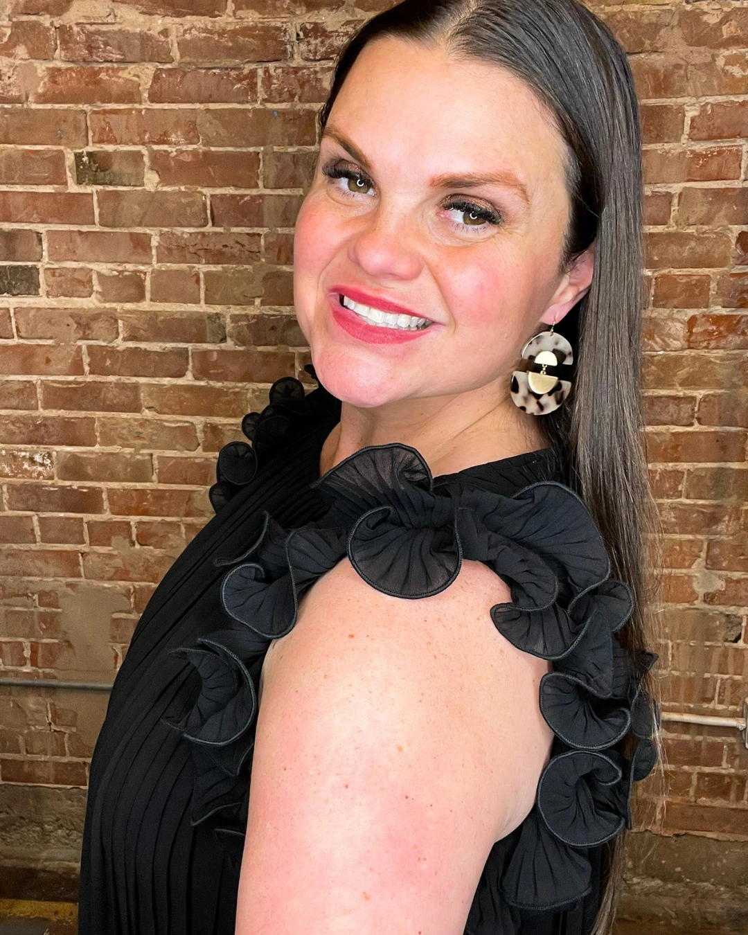 Half Moon Acrylic Earrings 4 Half Moon Acrylic Earrings - Image 2