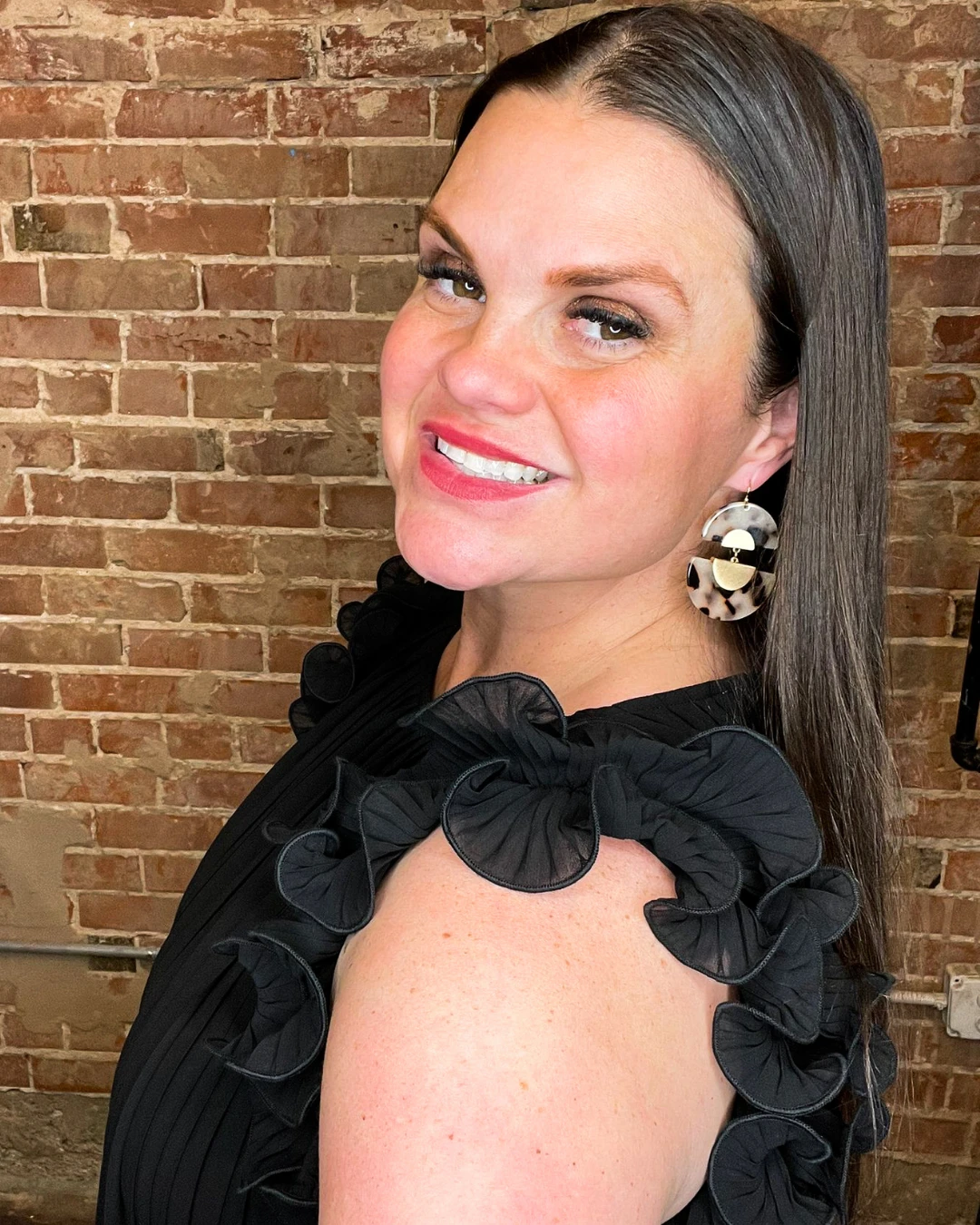 Half Moon Acrylic Earrings 6 Half Moon Acrylic Earrings - Image 4