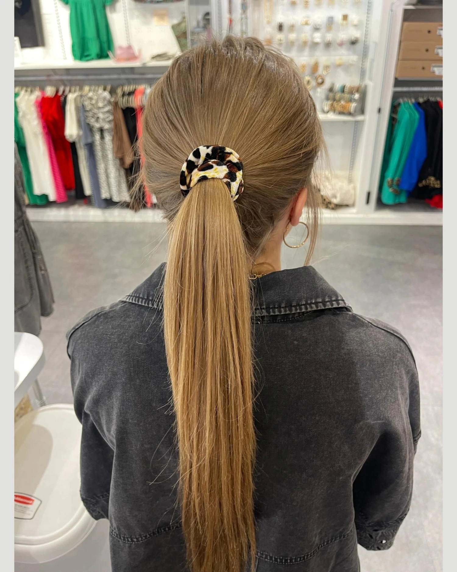 Leopard Print Scrunchies 3 Leopard Print Scrunchies