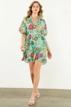 Puff Sleeve Floral Dress -Women Fashion IMG 0092 9d6103ca 013e 4f08 81cc b6ef492c9045