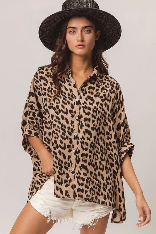 Leopard Print Dolman Top 5 Leopard Print Dolman Top - Image 3