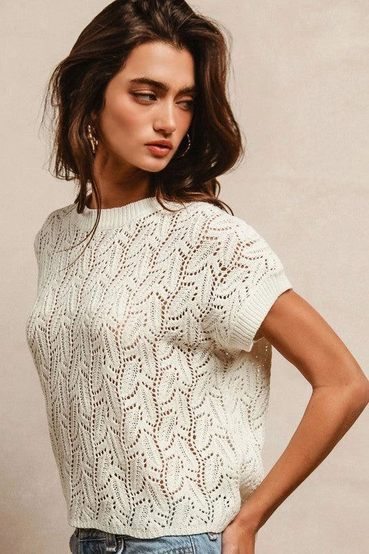 Pointelle Open Knit Top 3 Pointelle Open Knit Top