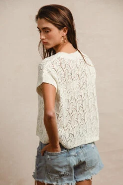 Pointelle Open Knit Top 8 Pointelle Open Knit Top -Women Fashion IMG 0133