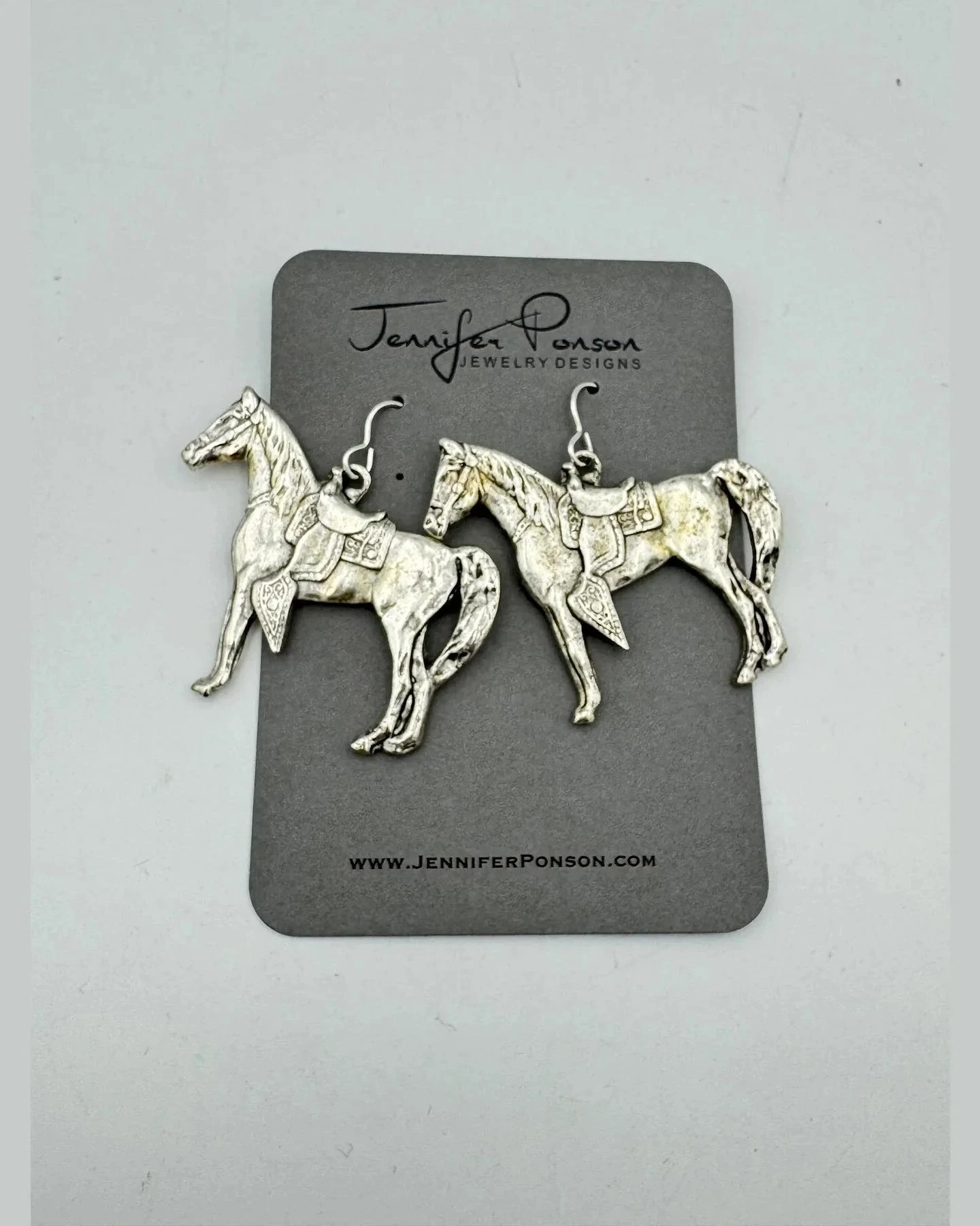Pewter Horse Earrings 3 Pewter Horse Earrings