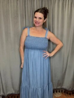 Chambray Midi Dress