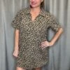 Leopard Denim Mini Dress -Women Fashion IMG 6193