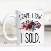 Ceramic Mugs -Women Fashion I Came I Saw I Sold 11 white 158b7130 8a04 4d37 9978 8cc81d40b132