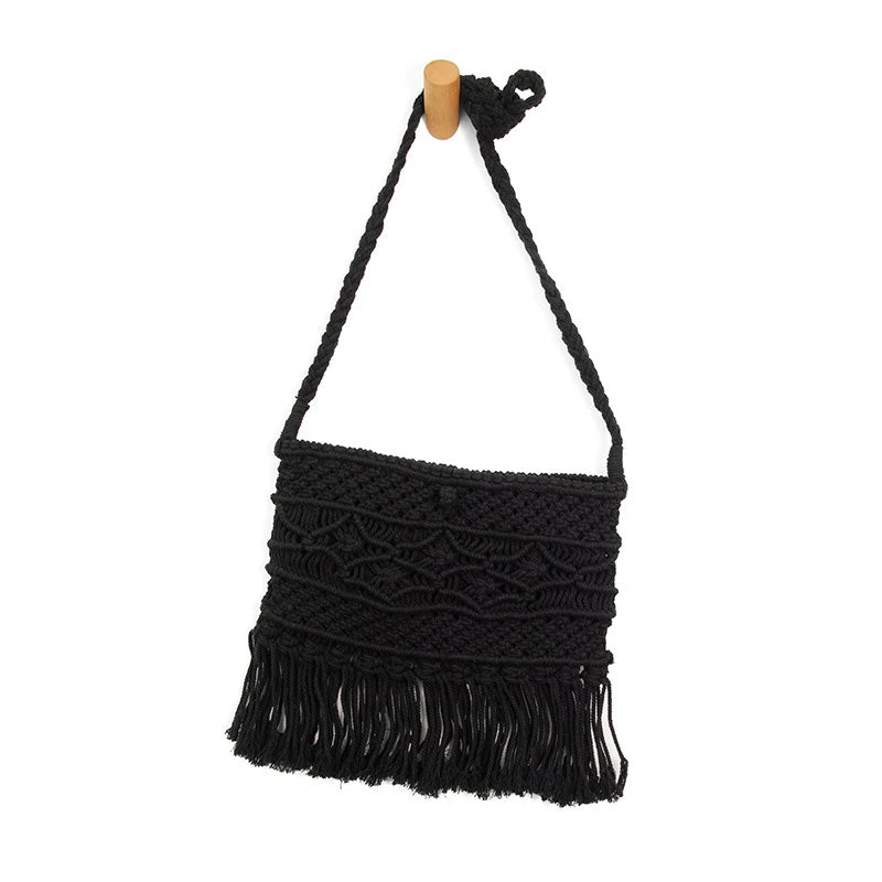 Macrame Fringe Crossbody Bag 3 Macrame Fringe Crossbody Bag