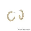 Twisted Hoop Earrings -Women Fashion ME1838GD