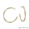 Beaded Hoop Earrings 1 Beaded Hoop Earrings -Women Fashion ME1938GD