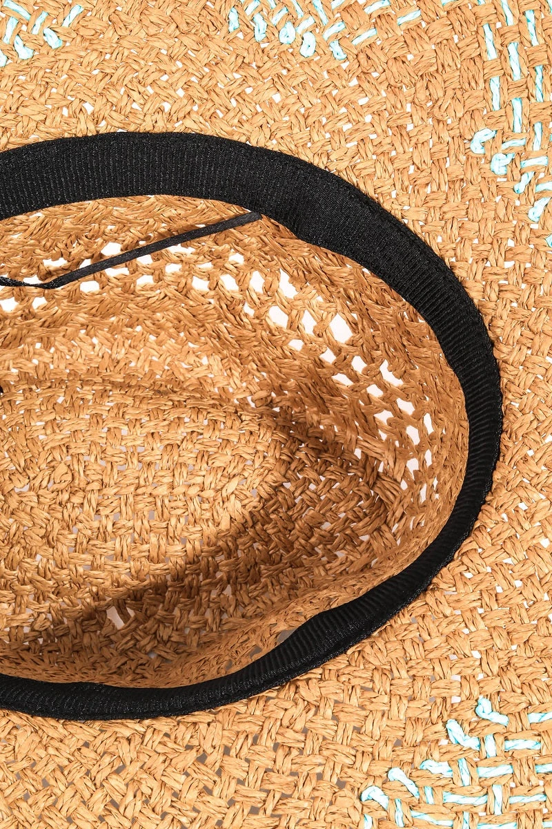 Two Tone Brim Woven Sunhat 4 Two Tone Brim Woven Sunhat - Image 2