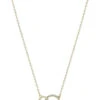 Interlocking Circles Necklace 1 Interlocking Circles Necklace -Women Fashion N 2254G EMN2168CLR GD 2