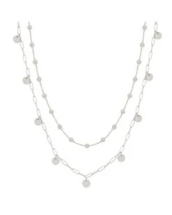 Necklace With Coin Accents