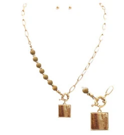 Square Pendant With Beads Necklace -Women Fashion N134BR 961x 6c49d1d8 3ca1 4e50 a570 aab229f012c4