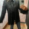 Leather Fringe Shirt -Women Fashion PhotoJan022025 123626PM