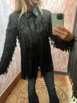Leather Fringe Shirt