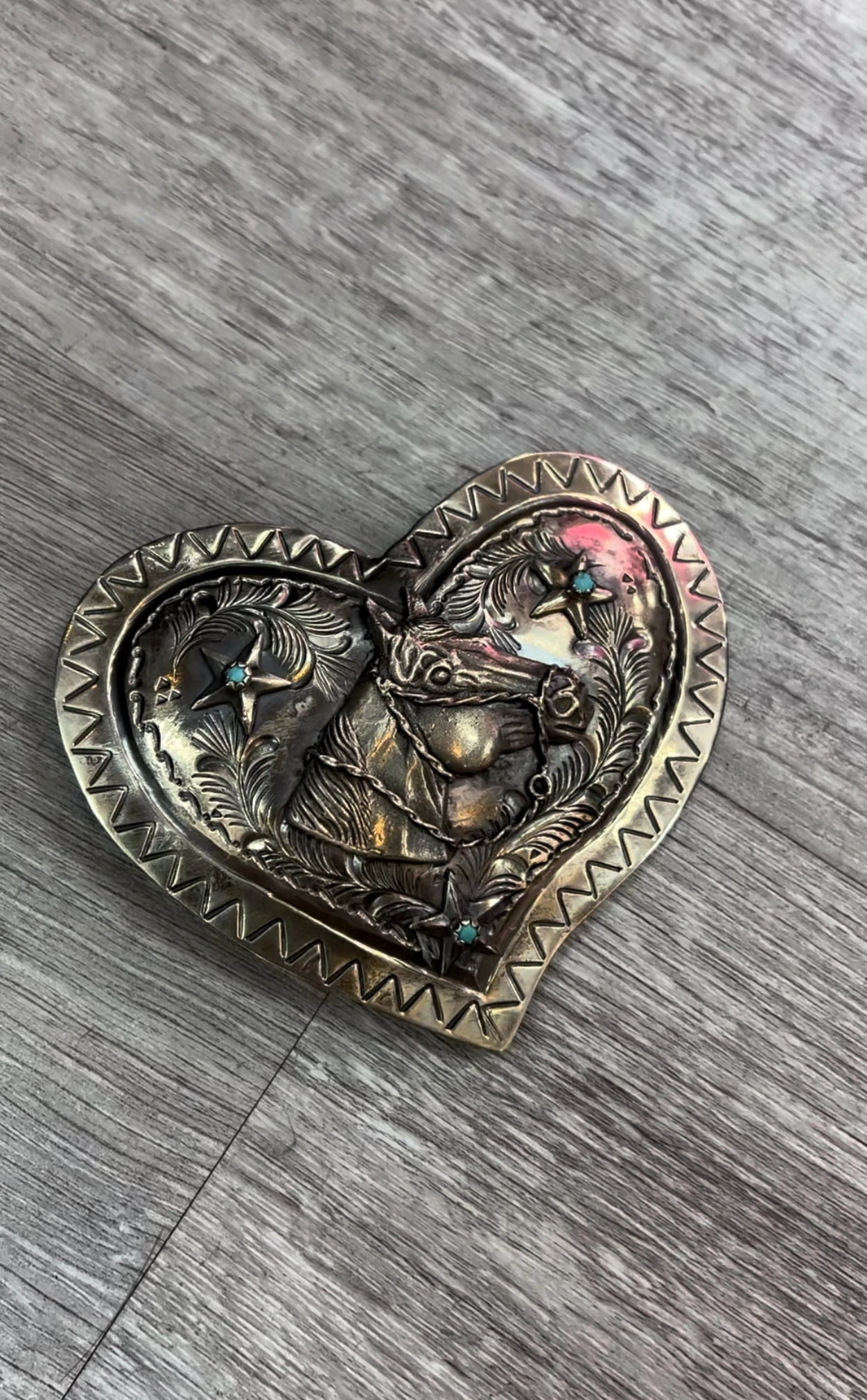 Heart & Horse Belt Buckle 3 Heart & Horse Belt Buckle