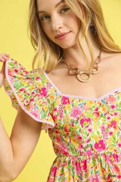 Women Fashion 6 Ruffle Peplum Top