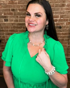 Textured Open Chain Necklace