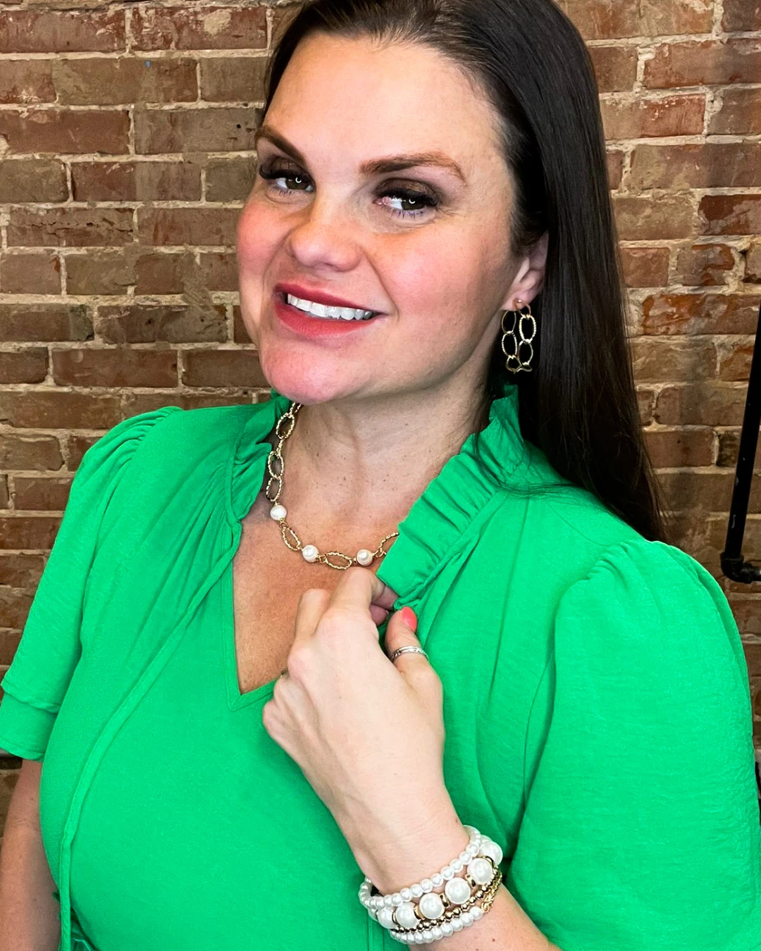 Textured Open Chain Necklace 6 Textured Open Chain Necklace - Image 4