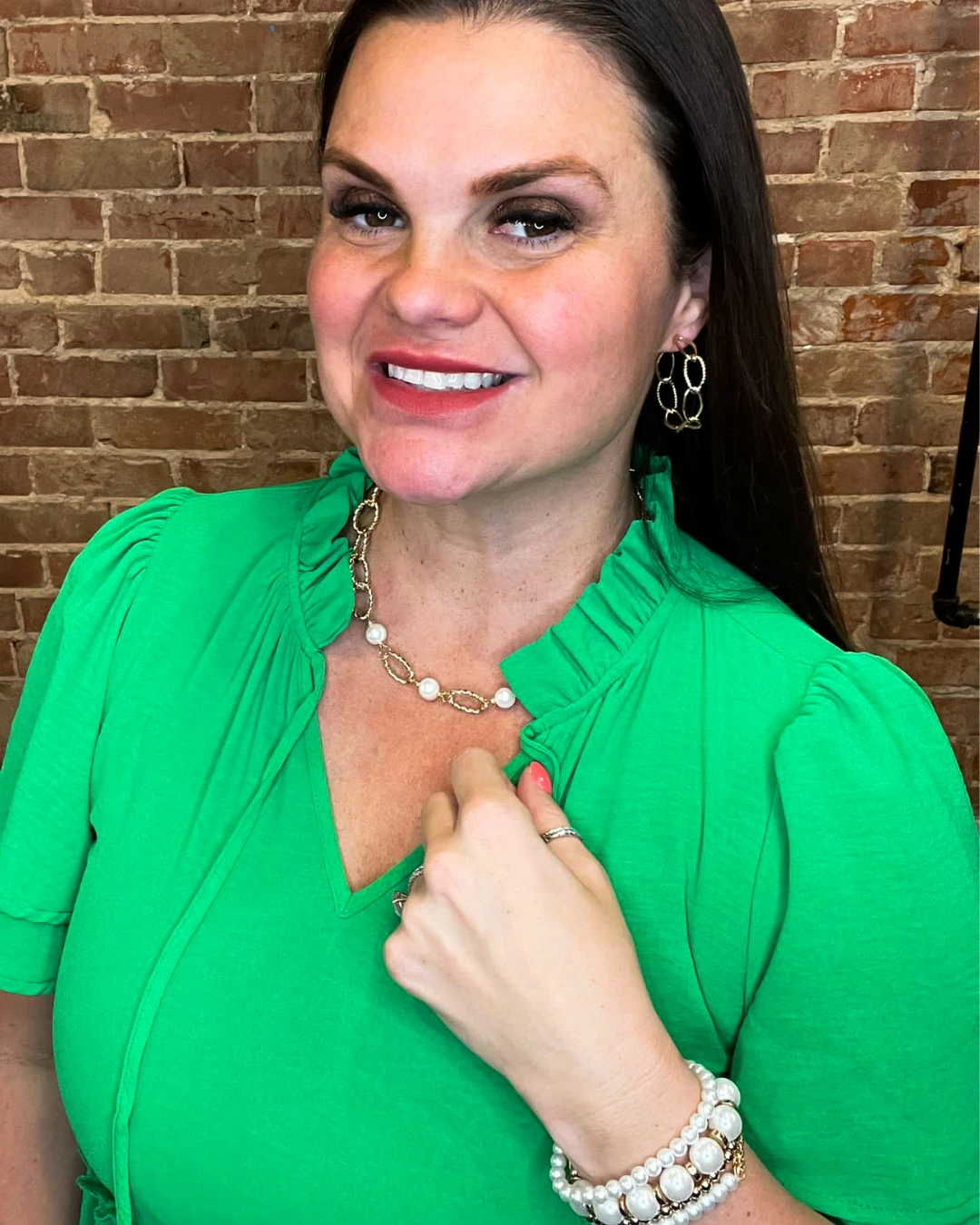 Textured Open Chain Necklace 5 Textured Open Chain Necklace - Image 3