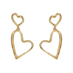 Double Heart Earrings