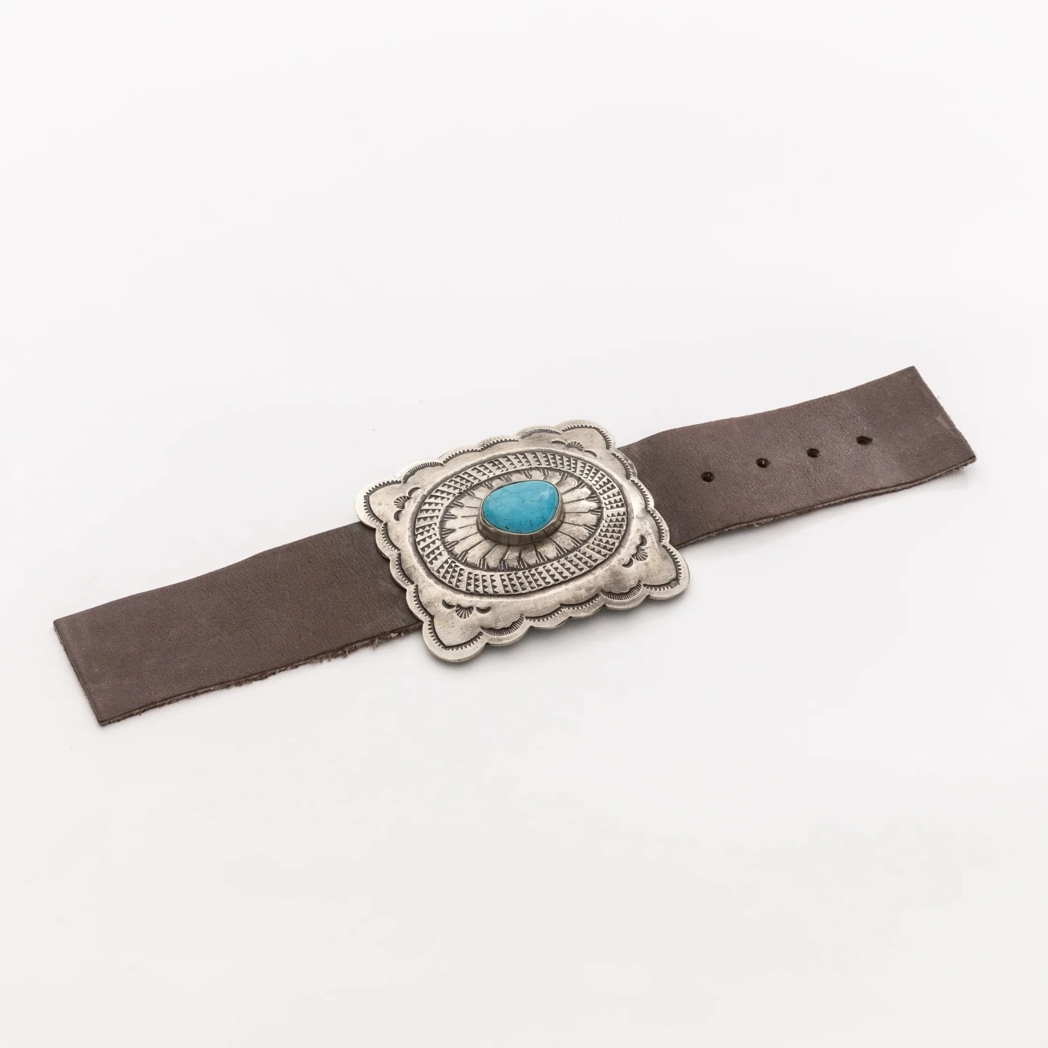 Turquoise Fluted Buckle 3 Turquoise Fluted Buckle